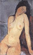 Amedeo Modigliani Seted Nude (mk39) oil on canvas